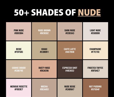 nude colors names|Exploring Nude Color: Symbolism and Shades – Colors that GO